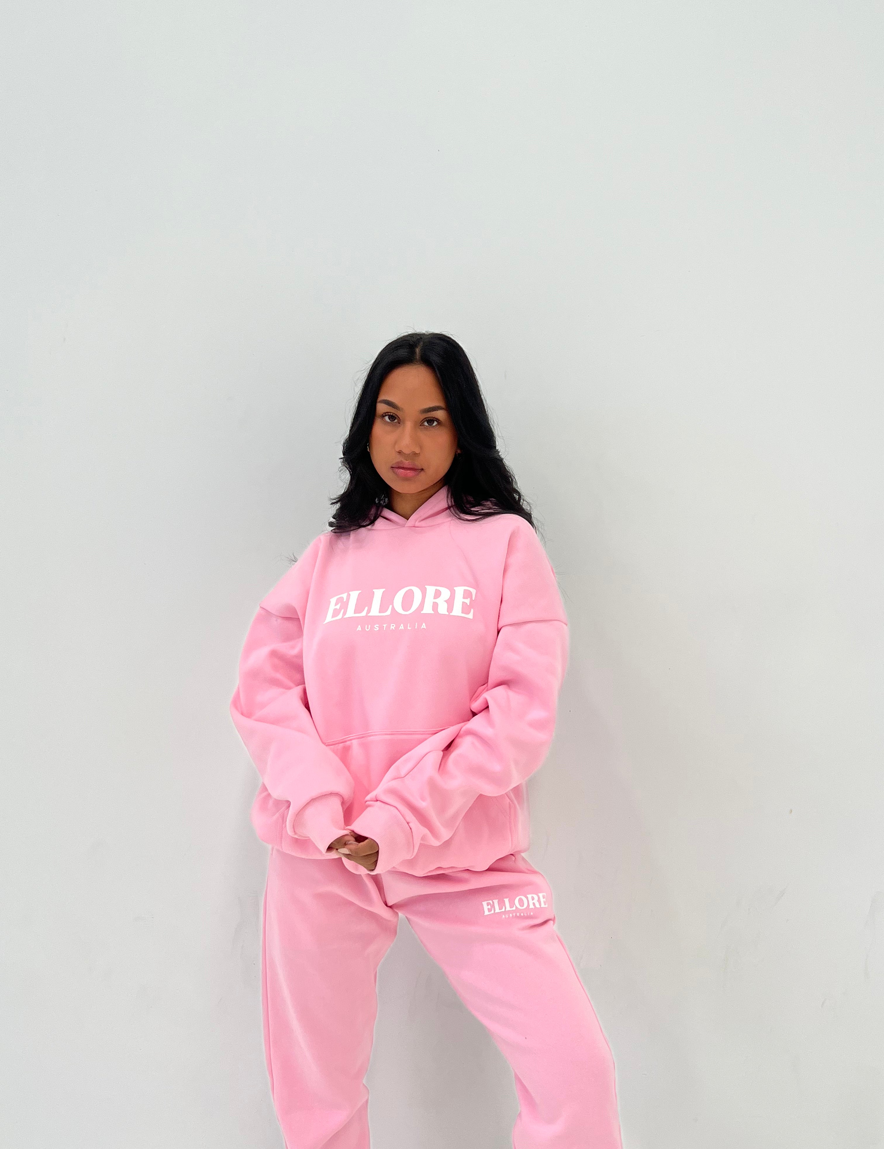 Baby Pink Boxy Oversized Hood ELLORE